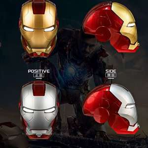 Anglais MK5 Jarvis Ouverture et fermeture à commande vocale Casque lumineux déformable <span class=keywords><strong>Masque</strong></span> de cosplay portable pour Halloween - Product Image 5
