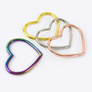 Phụ Kiện Túi Hình Trái Tim Meetee BF828 40Mm, Khóa Trái Tim Hình Quả Đào, Vòng Tròn, Móc Hành Lý Kết Nối Phần Cứng - Product Image 5