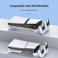 Nouveau support de ventilateur de refroidissement horizontal multifonctionnel avec double station de charge pour PS5 Pro Slim Edition Disque et Numérique