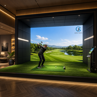 Simulateur de golf de luxe haut de gamme, simulateur de golf portable, simulateur de golf commercial