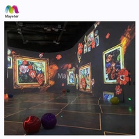 Salle à manger populaire 3D Mapping Projection mur sol projecteur interactif 360 Projection immersive expérience chambre hologramme