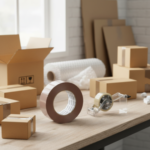 BOX 6 Nastro da imballaggio 48 mm x 150 m cannella, TRUPER - Product Image 3