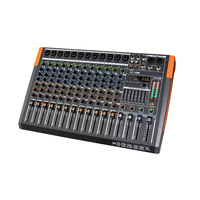 Table de mixage audio 6 canaux en métal, neuve, avec carte son intégrée, connexion USB/XLR, 256 effets de réverbération pour scène professionnelle