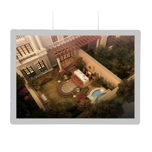 Kingwestar Custom Led Illuminated Poster Frame Lightbox Real Estate Agency Incline Hanging Light <b>Box</b> - Product Image 1