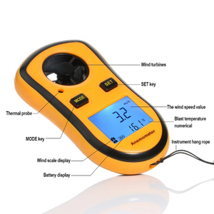 נייד רוח מהירות מד מד רוח כף יד 30 m/s LCD אוויר מהירות טמפרטורת מדידה tester למדוד כלי GM8908 - Product Image 3