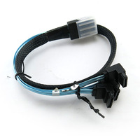 Kabel Internal Mini SAS ke SATA Reverse Breakout (SFF-8087 ke SATA) 3,3 Kaki