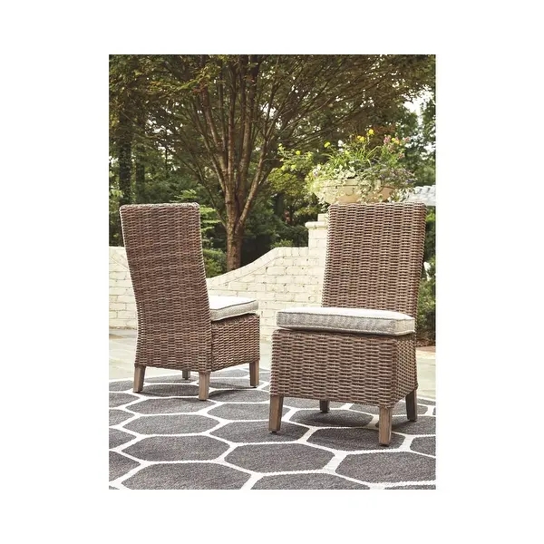 Wicker outdoor table and chair set rattan garden dining table