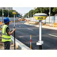 Receiver GNSS RTK Unistrong G30 Pro dengan Pengukuran Laser, Peralatan Survei Tanah GPS IP68 dengan Perangkat Lunak SurPad