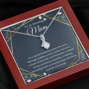 GT 2022-colgante de circonia cúbica de diseño clásico, cadena de clavícula personalizada, regalo para madre - Product Image 3