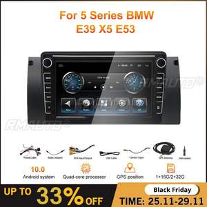 Radio para Auto 2022, Nueva, de 9 Pulgadas, 2 Din, Android, con Navegación GPS Integrada, para Serie 5 BW E39 X5 E53 - Product Image 1