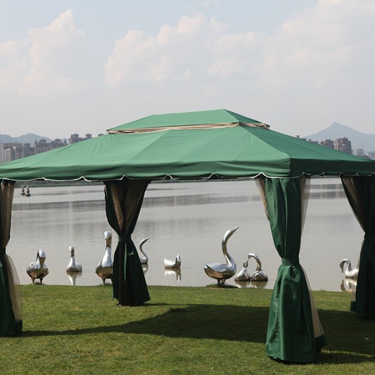 3x3m verde oscuro (incluye doble cortina)