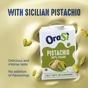 Bebida de Pistacho Italiana a Base de Plantas OraSi, Sabor Intenso, 0.5 Litros, 12 Unidades, 360 Días de Vida Útil para Distribuidores - Product Image 4