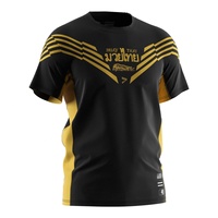 Vêtements de sport respirants à sublimation, t-shirt de Muay Thai pour hommes, t-shirt de Muay Thai pour l'entraînement de boxe