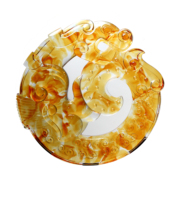 Artisanat en verre Yuanrong Tongtianxia : Poisson Koi sautant au-dessus du Longmen – Décoration d'intérieur, Cadeau, Artisanat en verre