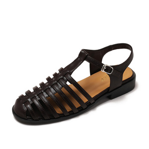 Sandalias Xuanhui para <span class=keywords><strong>Mujer</strong></span>, Oferta de Verano, Alta Calidad, Tejidas, Estilo Romano, Sandalias Planas para Playa y Exteriores - Product Image 6