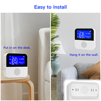 Capteur de température et d'humidité intelligent Tuya pour maison connectée, alarme, hygromètre, thermomètre, détecteur intérieur/extérieur, compatible Alexa et Google Home