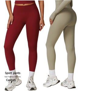 Pantaloni da Yoga a vita alta alla moda nude-<span class=keywords><strong>Leggings</strong></span> spazzolati con Lifting e <span class=keywords><strong>effetto</strong></span> dimagrante per gli allenamenti - Product Image 1