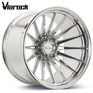 Rueda forjada Viorock: cromado, radios múltiples, 18 - 24 pulgadas, 5*120, compatible con F150 G63 G65 F350 Range Rover Pardo Land Cruiser - Product Image 1