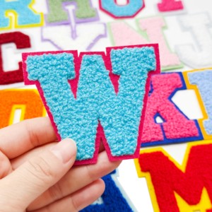 Nhà Máy Tùy Chỉnh Chenille Thư Các Bản Vá Lỗi Và Chữ Thời Trang Khuyến Mãi Sắt Trên Thêu Cho Hoodies Quần Áo Thêu - Product Image 2