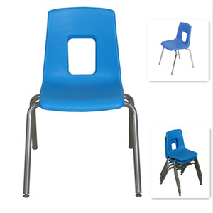 Fuente de la fábrica Pp colorido de la silla con patas de cromo Base de Nylon se desliza - Product Image 4