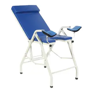 high quality Manual Gynecological Delivery Bed medical equipment steel bed with backrest gynecology chair