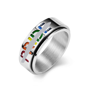 yunnique popular <b>titanium</b> steel rotating <b>rings</b> relieve anxiety and stress. Niche and unique jewelry made in Donggua - Product Image 5
