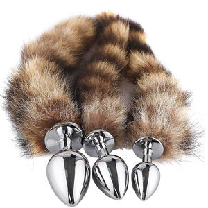 Racoon Tail S Tamaño Acero inoxidable <span class=keywords><strong>Anal</strong></span> Plug Adultos Juegos de rol Juguetes sexuales para parejas <span class=keywords><strong>Tapon</strong></span> <span class=keywords><strong>Anal</strong></span> - Product Image 5