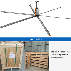 Ventilateurs industriels de plafond HVLS RTFANS de 7 mètres pour entrepôts et ateliers, options de taille 5,5 / 6,1 / 7,3 mètres, options de tension - Product Image 2