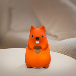 Lampe de chevet LED pour enfants en silicone, capteur de mouvement, lumière USB pour bébé, petite lampe lunaire tactile pour enfants, blanc chaud, intensité réglable - Product Image 2