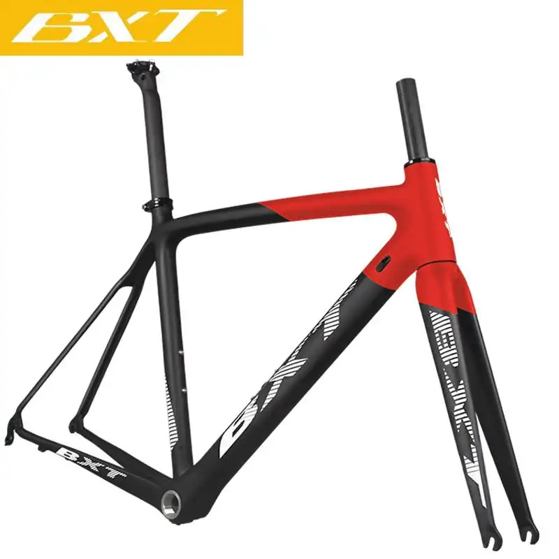 Cadre de vélo de route 700C frein sur jante en Fiber de carbone Aero Shaping V frein sur route vélo de course cadre de vélo en carbone route