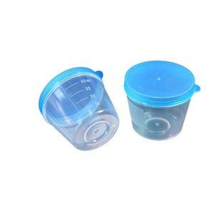 Gobelet d'échantillonnage Nokang 40 ml avec couvercle pour la collecte d'urine, jetable - Product Image 1