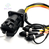 ZLTC connecteur de fibre optique extérieur câble blindé de champ YZB 4 noyaux ensembles de fibre de prise