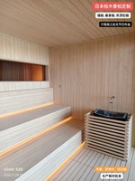 Panneau mural en bois de cèdre de haute qualité, rainuré et langueté, pour la construction de sauna et de salle de spa familiale