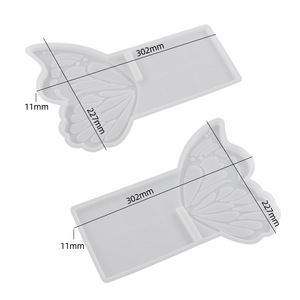 KK473 Diy Butterfly Bücherregal Support Buchhalter Harz Gussform Noten ständer Buch Lese ständer Bücherregal Epoxidharz form - Product Image 6