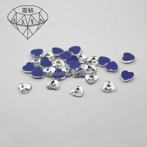 ASFA12 รูปหัวใจ 6.5*6.6 มม. คริสตัลรูปทรงต่างๆ แบบติดด้วยความร้อน ss6 และ SS10 ใช้กับเครื่องติดคริสตัลแบบร้อน ab crystal - Product Image 4