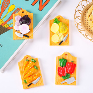 <b>Play</b> Food Vegetable Cutting Board Set Resin Kitchen Toys For Kids Ages <b>5</b> 7 Years Unisex - Product Image 2