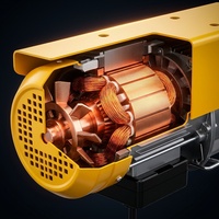 Nouvelle mini grue de levage électrique à chaîne, télécommande sans fil, 220V, câble métallique, 1 tonne, pour la construction et l'usage domestique