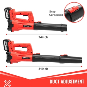 High Power Red Cordless Leaf <strong>Blower</strong> Ergonomic Lightweight Design for Lawn Care, Yard, <strong>Snow</strong>, Nice giftie for Halloween/Xmas - Product Image 2