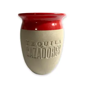 龙舌兰酒Cazadores jarridos红色或蓝色墨西哥风格陶杯水罐杯