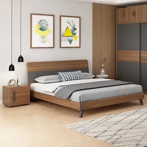 2021 Hot Sale Modern Bedroom Sets Wedding Furniture Luxury European King Queen Size Solid MDF Bed