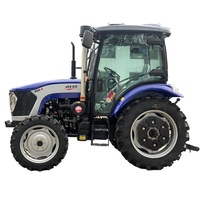 Tracteurs agricoles à roues de 50HP, 60HP, 70HP, 80HP, 90HP, 100HP, modèles performants, avec charrue à neige, machine de labour et disques de labour