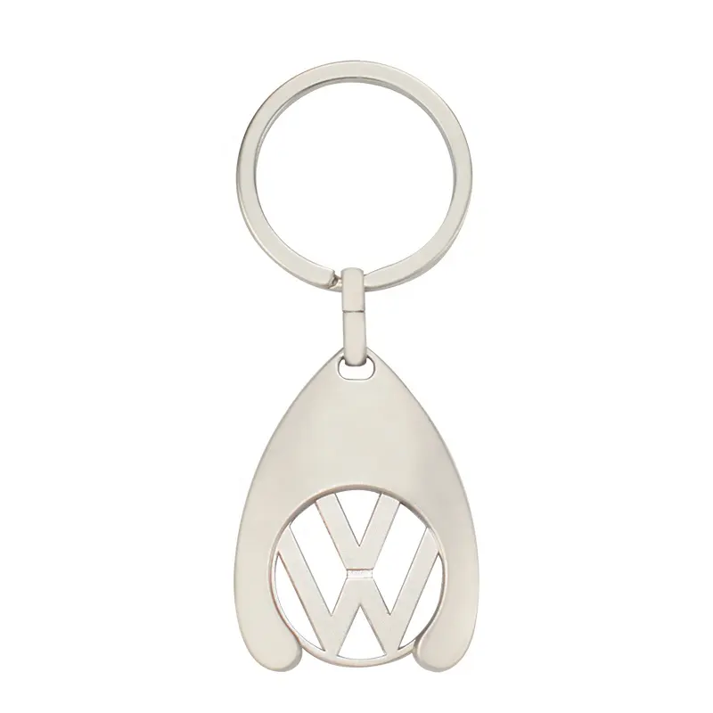 New Product Hot Sale Manufacturer Custom Logo Silver Plate Zinc Alloy Metal Key Chain