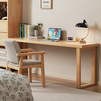 Table d'appoint murale en bois massif durable pour PC – Table d'ordinateur/étude multi-usage étroite ou large pour chambre/salon