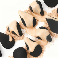 Nouvelles éponges de maquillage multicolores de forme personnalisée, extra douces, hydrophiles, sans latex, éponges de beauté, vente en gros