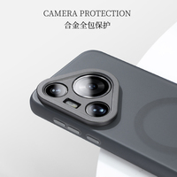 Fundas para Teléfono Móvil de TPU Mate Metálico de Marca Compartida para Pura 70, Recorte de Cámara de Precisión CNC, Magnéticas y Resistentes a Impactos