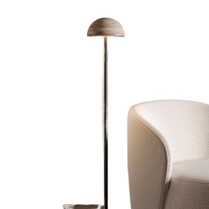 Stone Dome Floor Lamp H1300mm Travertine Lampshade LED Light Source Retro Villa Living Room Lamp - Product Image 4