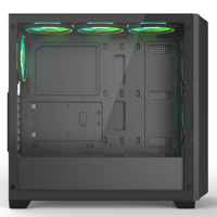 Casing PC Gaming Desain Baru 2024, Kabinet ATX, Casing Komputer, Chassis Server CPU, Tower, Kaca Temper, Rangka Baja, Casing PC Desktop