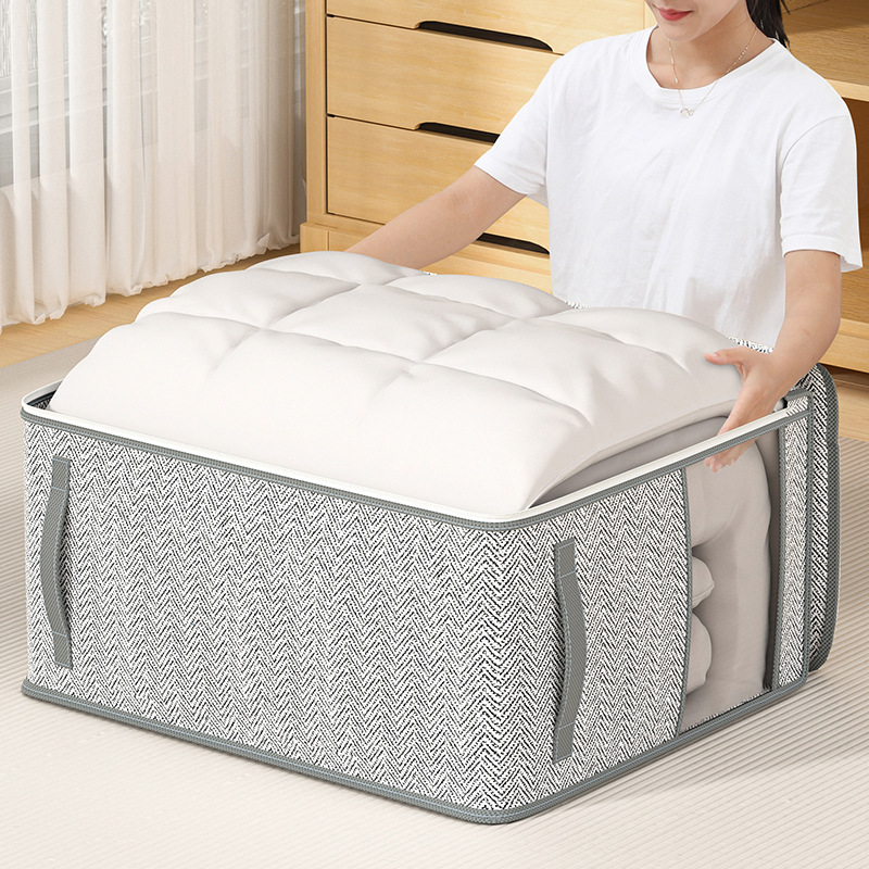 Household quilt storage clothes quilt boxe large capacity laundry storage moving foldable portable boxes