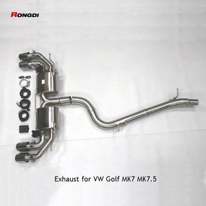 Échappement Catback <span class=keywords><strong>Performance</strong></span> en acier inoxydable pour VW <span class=keywords><strong>GOLF</strong></span> <span class=keywords><strong>7</strong></span>/<span class=keywords><strong>7</strong></span>.5 MK7/MK7.5 <span class=keywords><strong>GTI</strong></span> 2.0T 2014-2020 Tuyaux d'échappement - Product Image 1