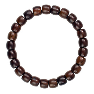 Bracelets en bois de santal 7x8mm, bois de santal noir, bois de rose noir, brin unique, pour hommes et femmes, bijoux cadeau - Product Image 4